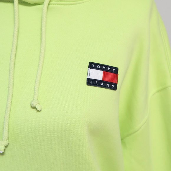 Tommy Hilfiger Apple Green Pullover Hoodie Medium - Picture 8 of 11